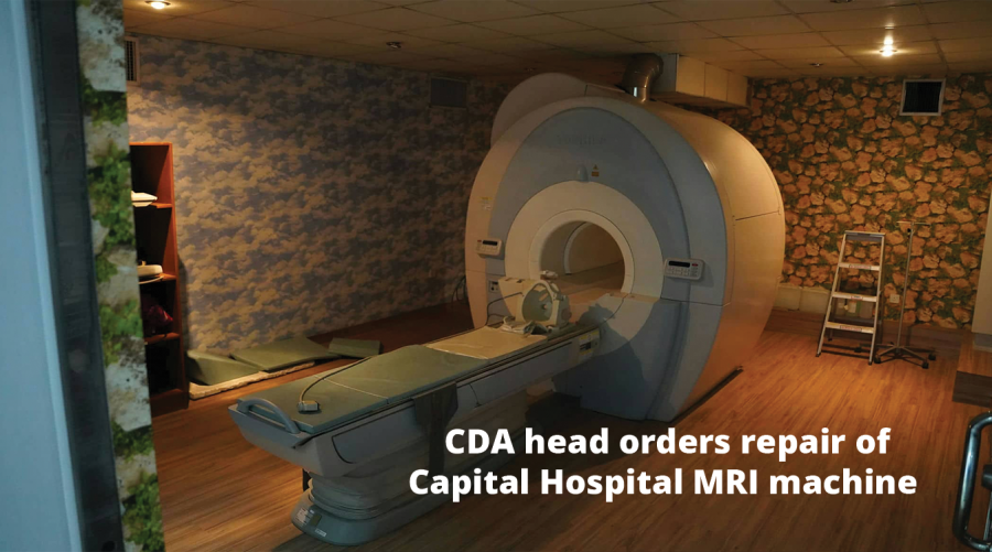 CDA head orders repair of Capital Hospital MRI machine  