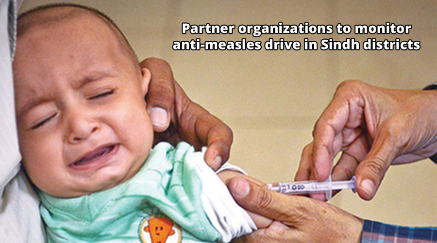 Partner organizations to monitor anti-measles drive in Sindh districts 