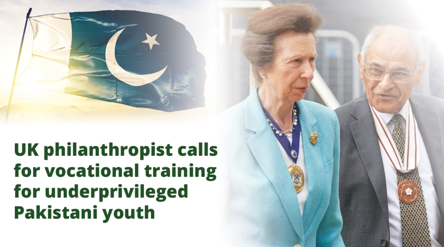 UK philanthropist calls for vocational training for underprivileged Pakistani youth