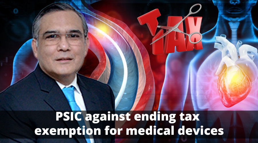 PSIC against ending tax exemption for medical devices