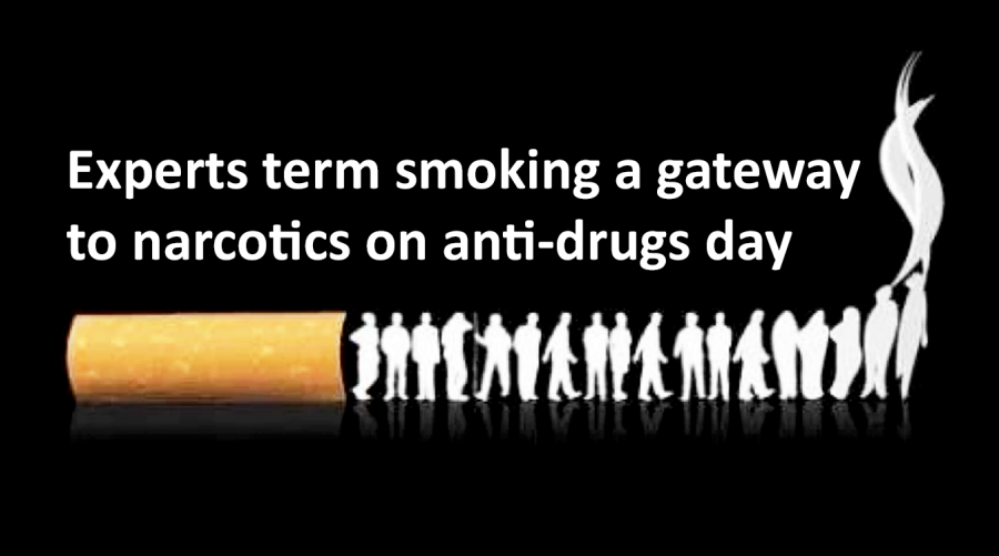 Experts term smoking a gateway to narcotics on anti-drugs day
