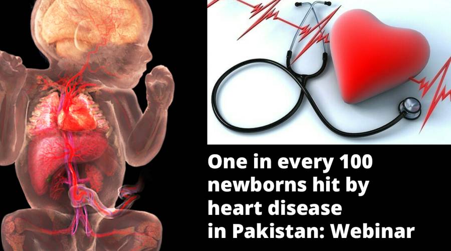 One in every 100 newborns hit by heart disease in Pakistan: Webinar