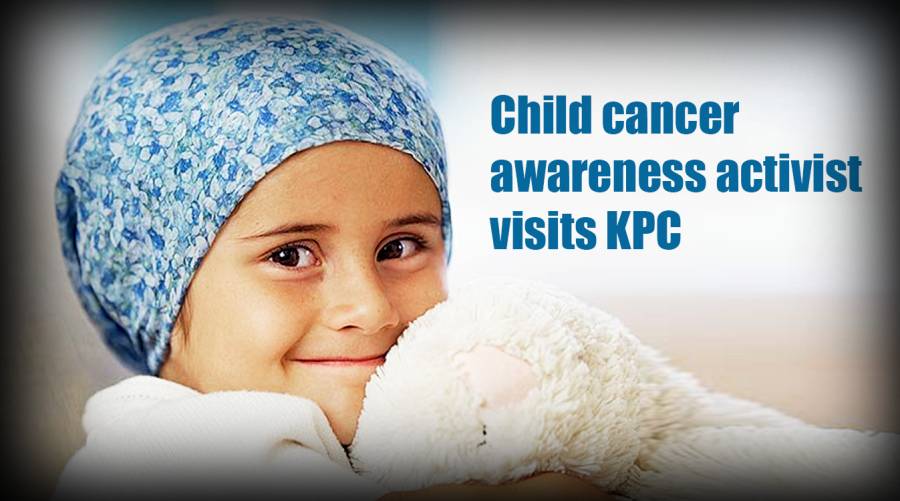 Child cancer awareness activist visits KPC