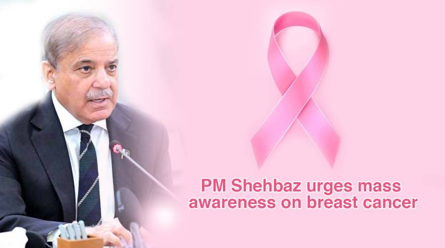 PM Shehbaz urges mass awareness on breast cancer