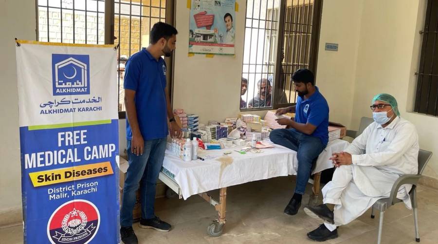 AlKhidmat holds free medical camp for Malir Jail inmates