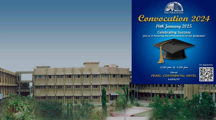 Baqai Medical University announces Convocation 2024 event